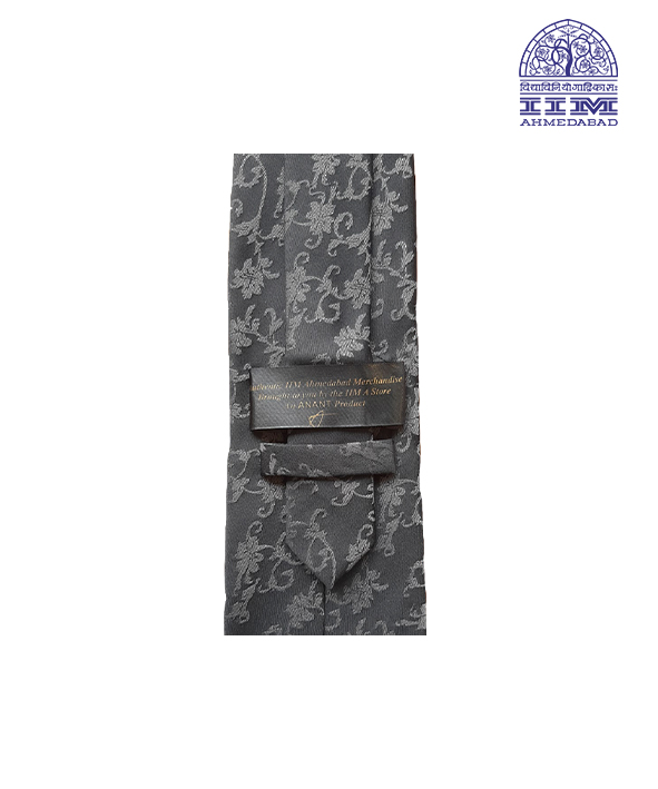 Tie Silk Grey Jacquard