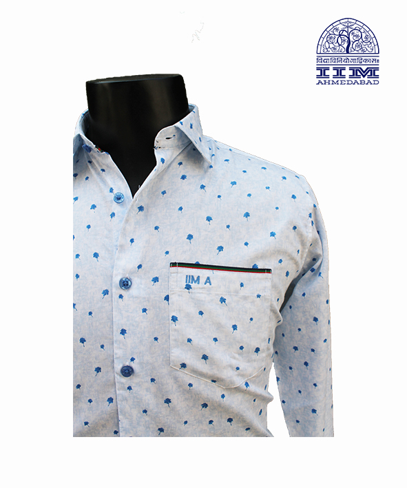 Komfort Premium Cotton White with Blue