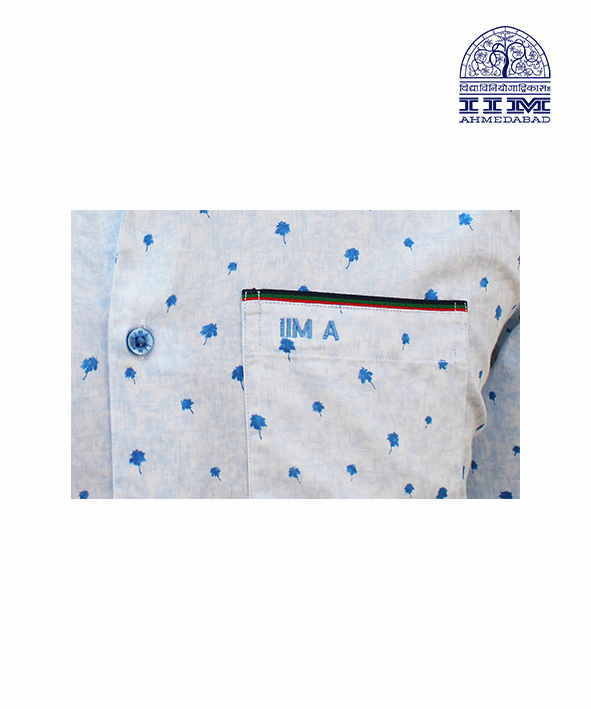 Komfort Premium Cotton White with Blue