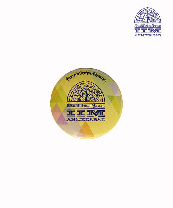 Button Badge Logo on Pattern
